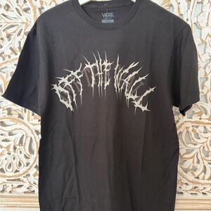 Vans Black Short-Sleeve Tee with Silver Graphic